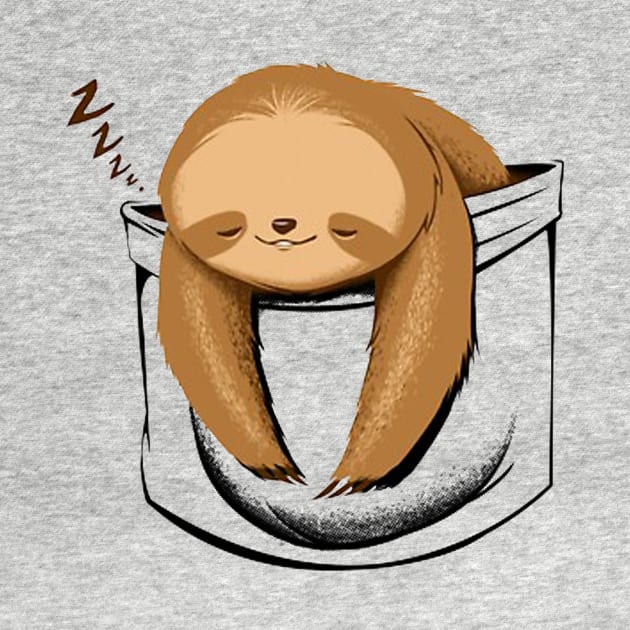 Sloth in a Pocket by charlesricard